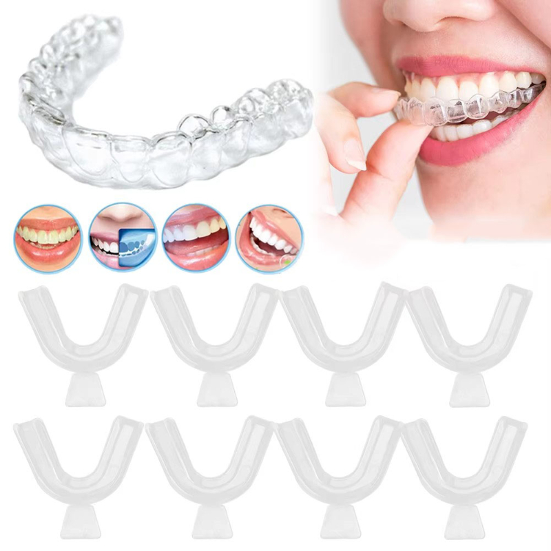 Teeth Whitening Mouth Guard - 1/3/6pairs Silicone Mouth Guard Sleeping Mouth