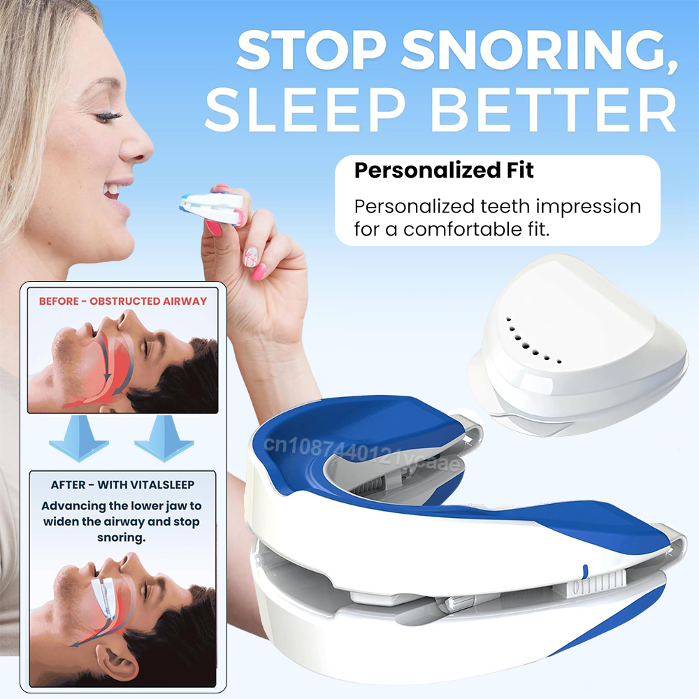 Teeth Whitening Mouth Guard - Anti-Snoring Mouthpiece Anti-Snoring Device Night Time