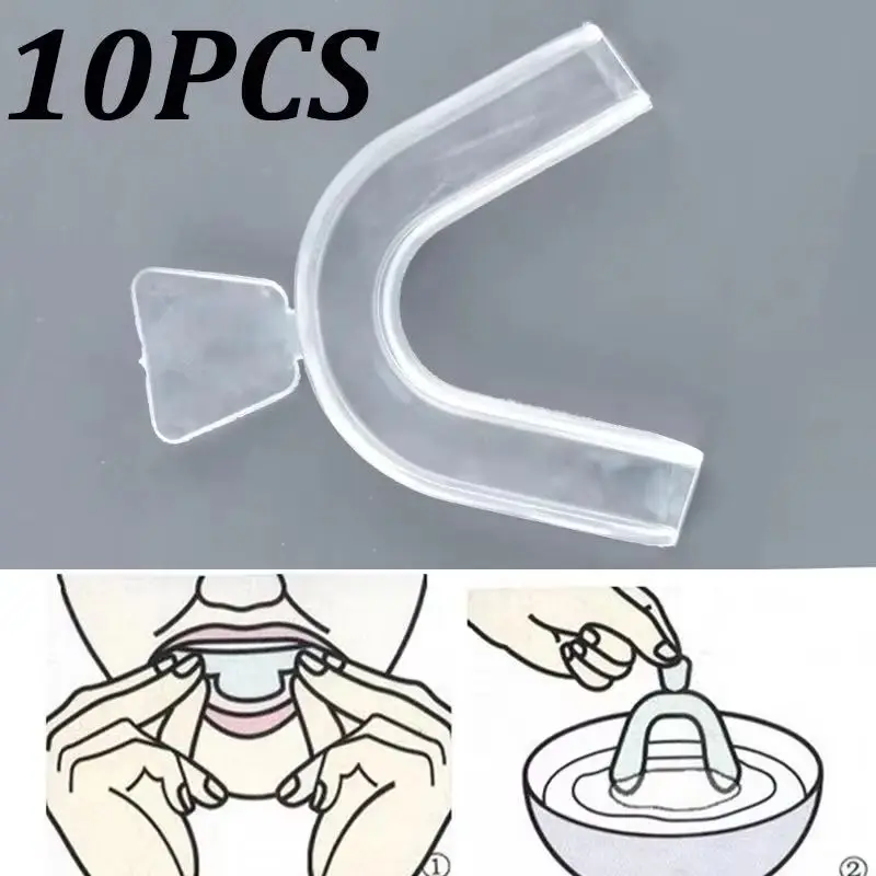 Teeth Whitening Mouth Guard - 10Pcs Silicone Mouth Guard Teeth Whitening