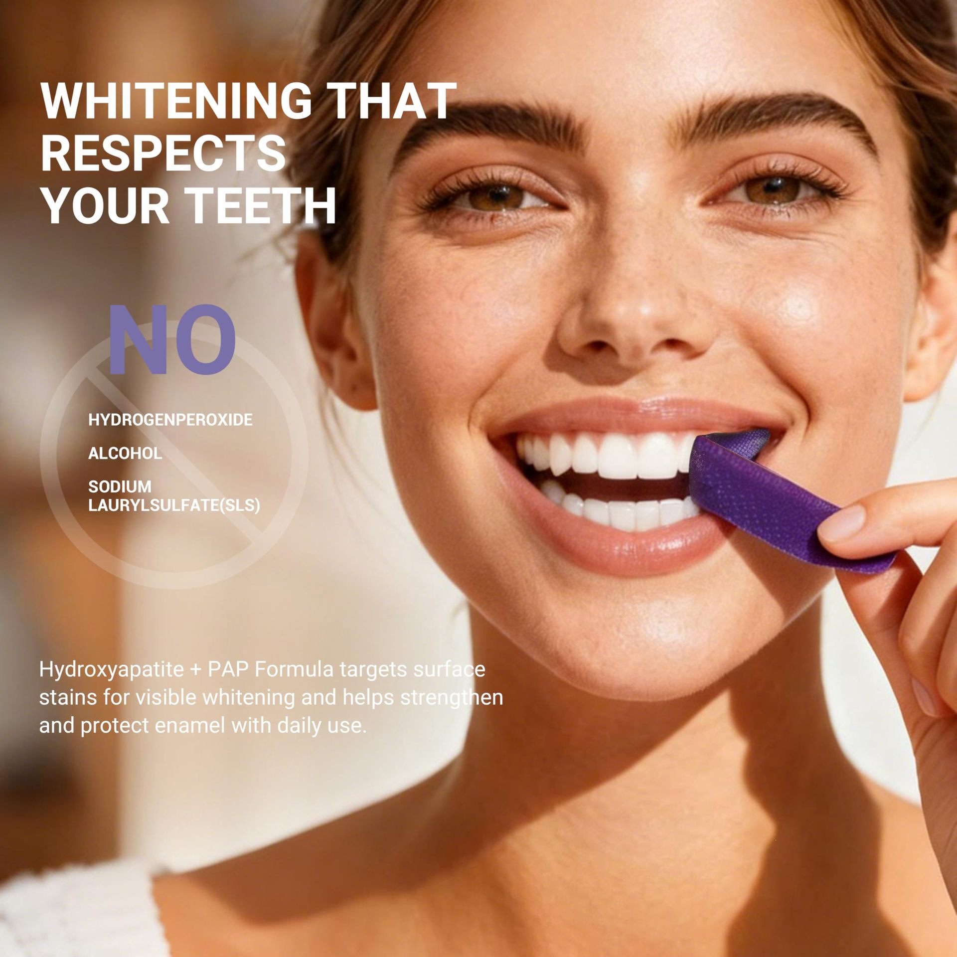 Purple Teeth Whitening Strips  - Teeth Whitening Effective review and price
