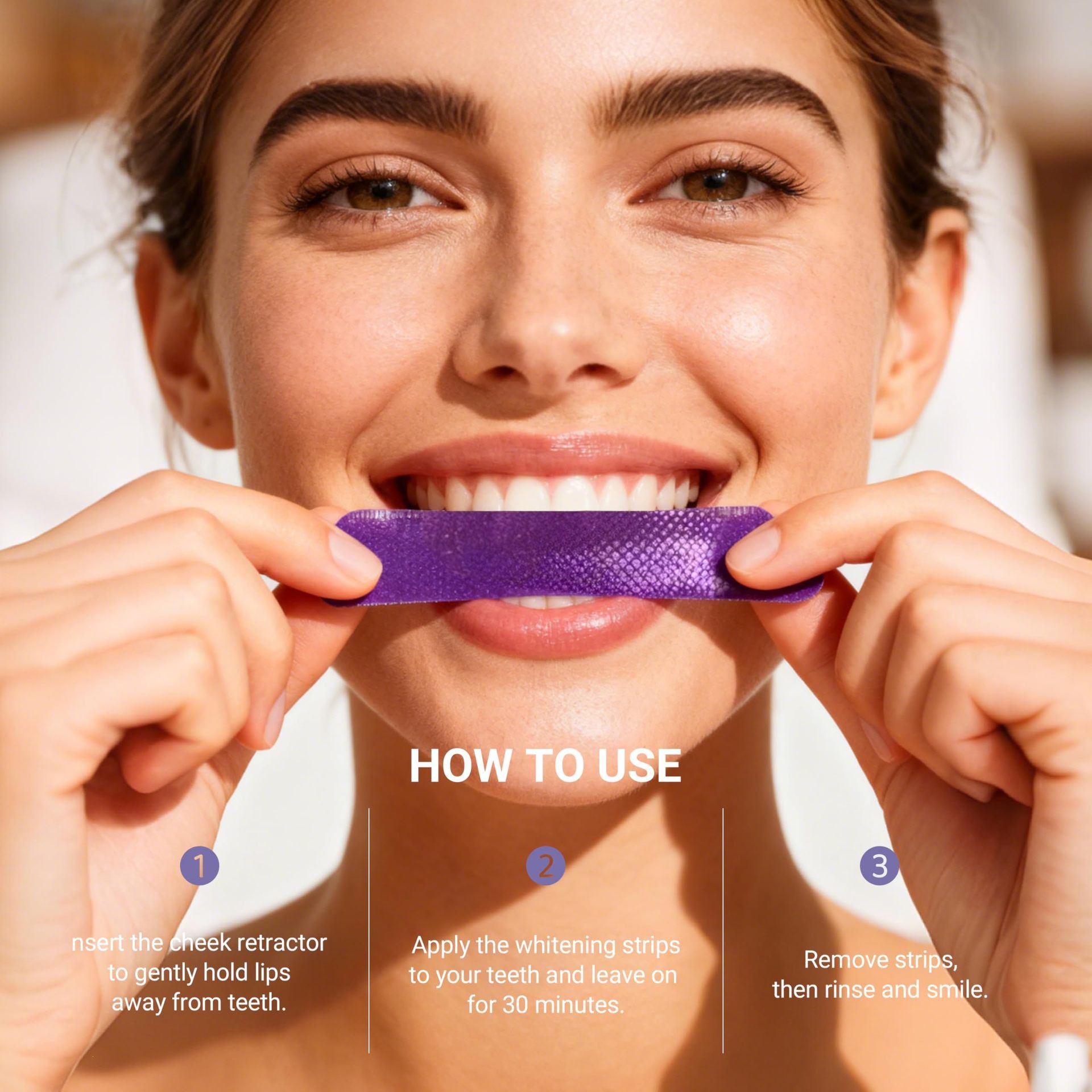 Purple Teeth Whitening Strips  - Teeth Whitening Effective review and price