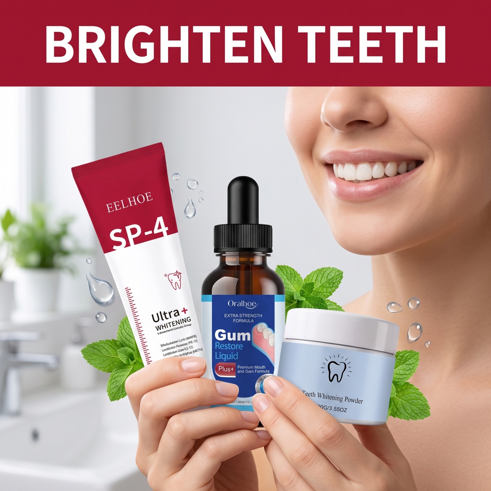Oral Care Combo Set Whitening  - Teeth Whitening Flash review and price