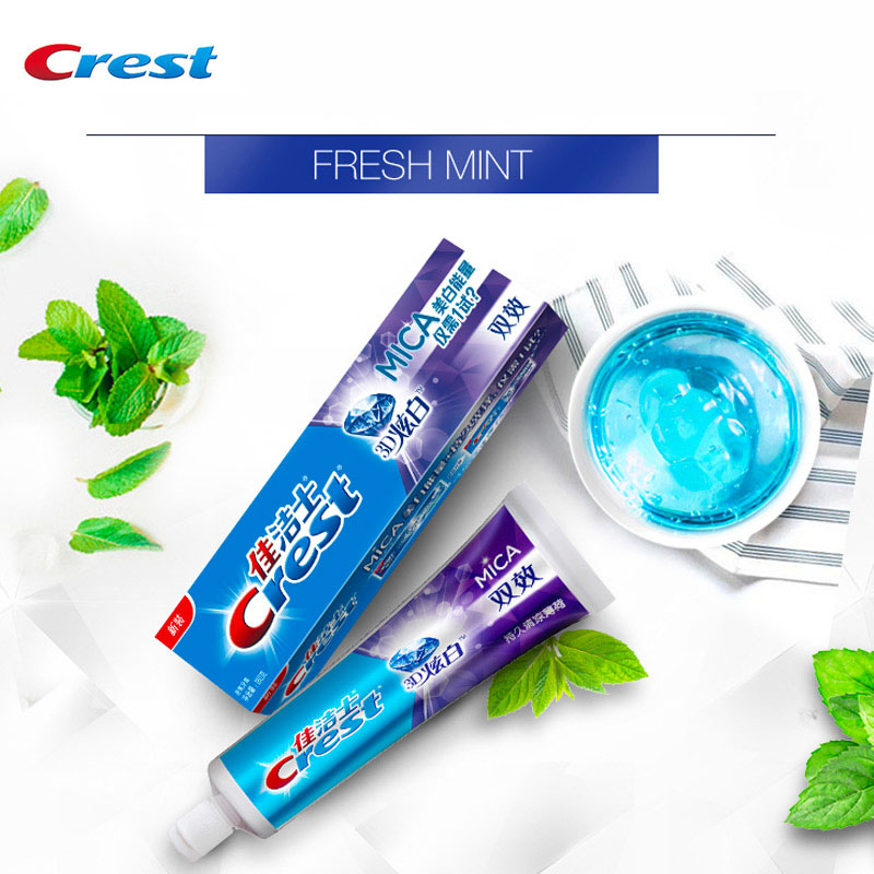 Crest 3D MICA Toothpaste Fluor - Teeth Whitening Effective review and price