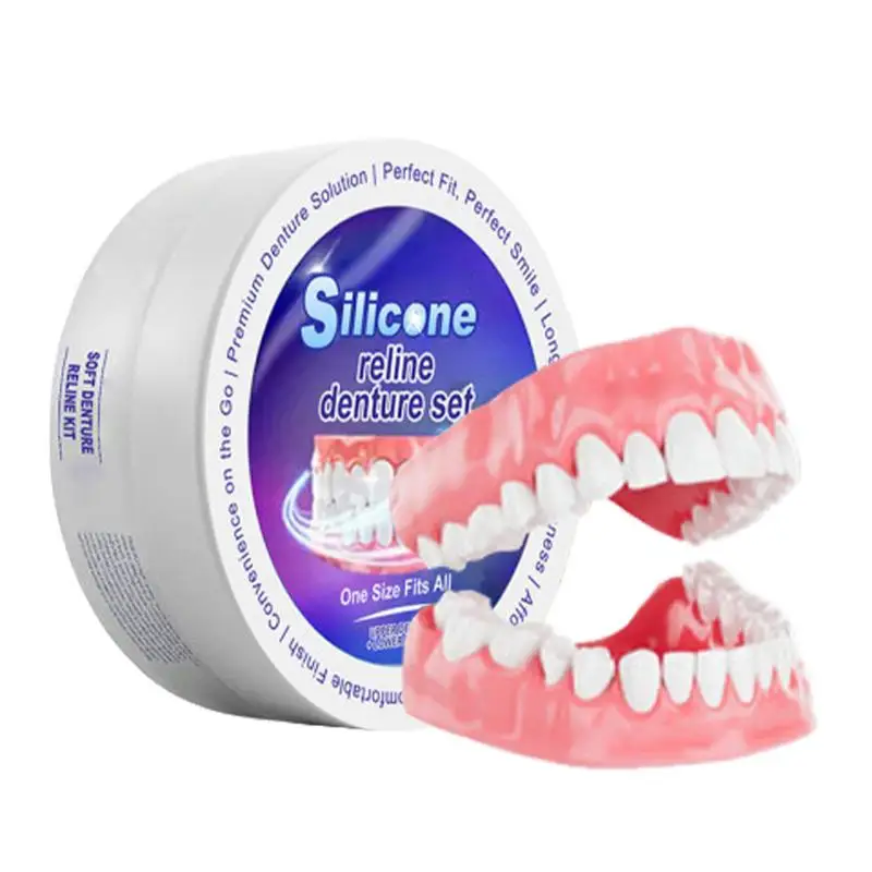 Silicone Denture Set Fit Tempo - Teeth Whitening Kit review and price