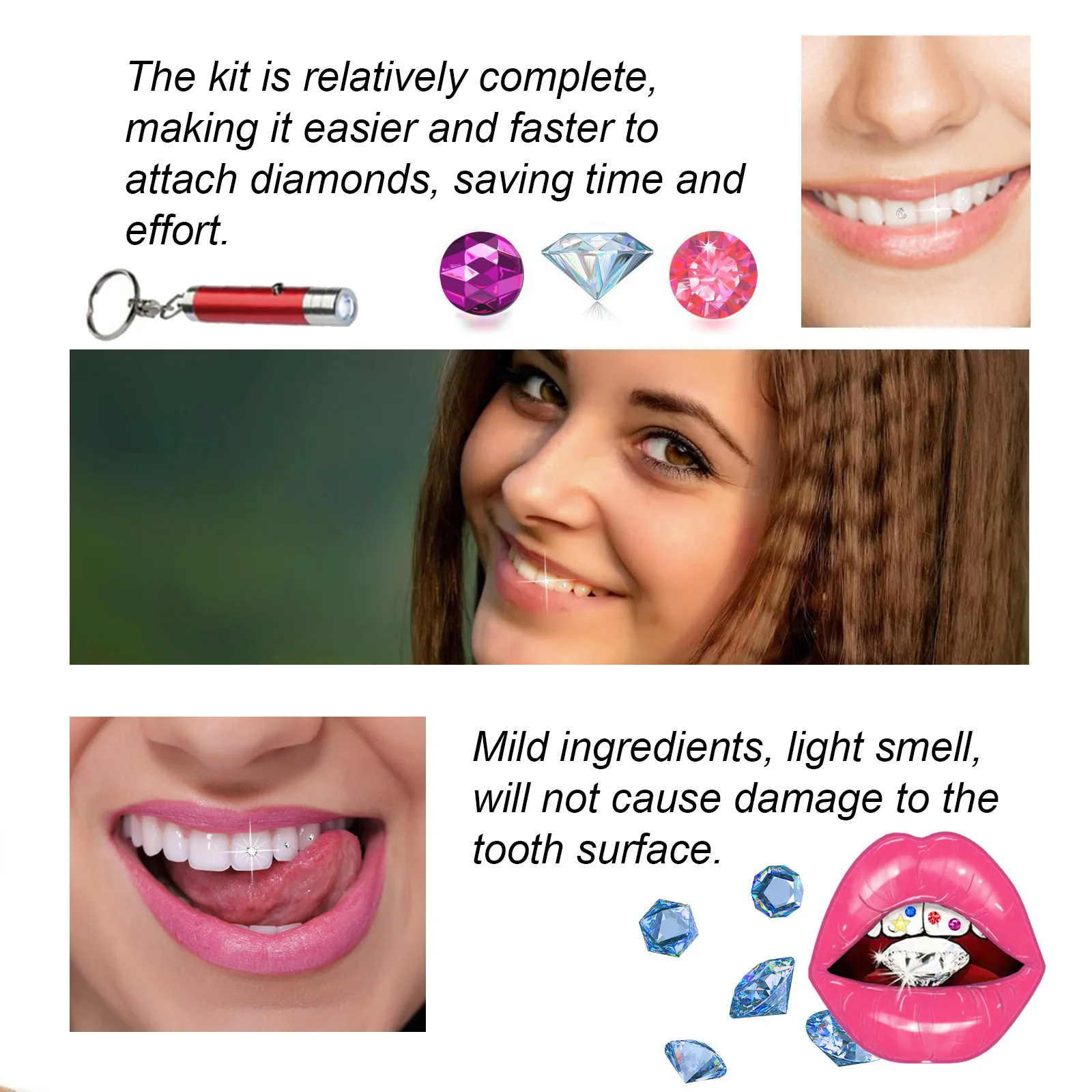 Tooth Jewelry Kit DIY Clear Pr - Teeth Whitening Kit review and price