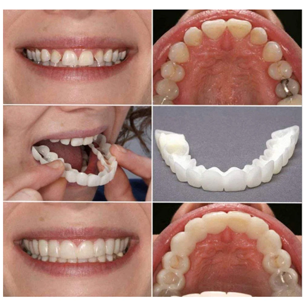 2 Pairs Dentures Teeth Denture - Teeth Whitening Mouth Guard review and price