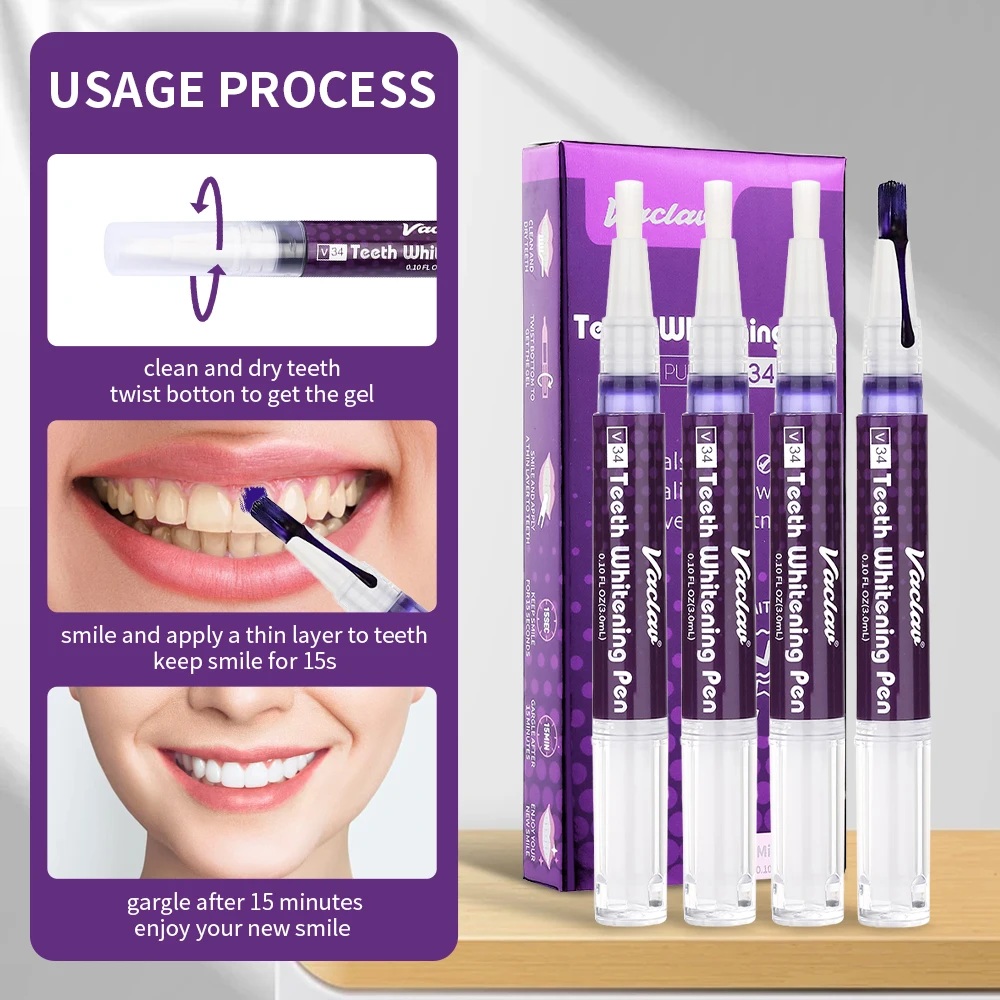 Vaclav V34 Purple teeth whiten - Teeth Whitening Results review and price
